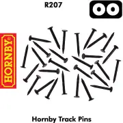 TRACK PINS pack 130 10mm black OO gauge 1:76 model railways HORNBY R207