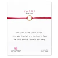 在飛比找PChome24h購物優惠-Dogeared Karma 閃亮圓滿圈手鍊 金墜紅線手鍊 