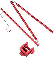 Toddmomy Camping Lamp Accessory Portable Folding Lamp Stand Red High Strength and Sturdy for Outdoor Activities Hiking Fishing