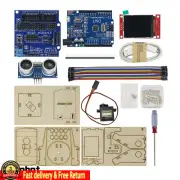 Mini Radar Detection Robot+Ultrasonic Radar+Controller Tft LCD DIY STEM Progarm