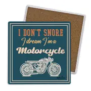 Country Kitchen Ceramic Coasters Fathers Day Motorcycle Set 4