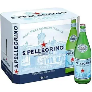 免運🚚S.Pellegrino 聖沛黎洛 氣泡礦泉水(1000mlx12入 玻璃瓶) / 台中可送貨到府,請聊聊~