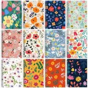 Fuutreo 12 Pcs Spiral Notebook for Work A5 8.3 X 5.7 Inch College Ruled Spiral J