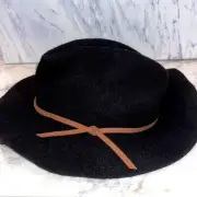 NWT Brixton black valley fedora hat