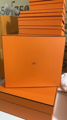 HERMES Empty Gift BOX for Kelly Birkin “NEW”” w/Tissue Invoice Card Ribbon