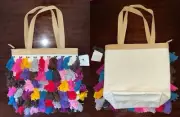 Noonday Collection La Gloria Bag Colorful Yarn Tassel Summer Tote