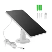 4W 5V Solar Cell Panel Charger USB for EUFY Security Camera Home Light Doorbell