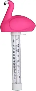 Leefasy Floating Pool Thermometer for Water Temperature Measurement in Pools and Ponds, Flamingo