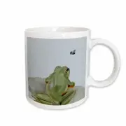3dRose Back Wiew of Frog on Lillypad Watching a Fly Mug