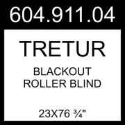 IKEA TRETUR Blackout Roller Blind White 23x76 ¾" 604.911.04