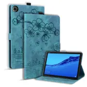 Cartoon Sakura Cat Embossed Leather Tablet Case, For Lenovo Tab M10 Plus 3rd Gen 2022, For Lenovo Tab P11 TB-J606F