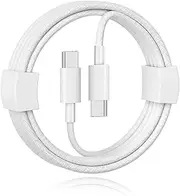 1m iPhone 16/16E/15 Charger Cord, USB C to USB C Woven Cable Compatible for iPhone 16/15 Pro Max, 16/15 Plus, New AirPods 4, AirPods pro 2 (2nd Generation), AirPods Max 2(2024) Charging Cable Cord