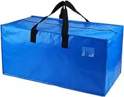 4 Pack Moving Bags Extra Large Strong, 100L Large Storage Bags with Zips Heavy Duty Waterproof Storage Bags for Clothes, Beddings, Duvets, Holiday Decorations
