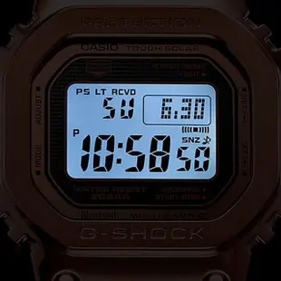 【CASIO 卡西歐】G-SHOCK 電波藍牙電子錶(GMW-B5000GD-4 玫瑰金49.3mm)