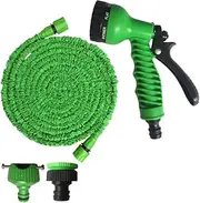 GDGKMFMKAZ Garden Hose Pipe Water Hose Expandable Magic Hose 7 Patterns Water Gun Foam Pot Flexible Reels Hose Car Wash Gun Sprayer Garden Hose(100ft)