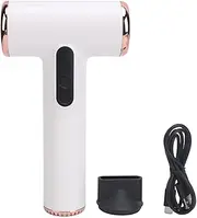 Hair Dryer with Concentrator, Portable Hair Dryer with 15,000 mAh, 3 Speeds and 3 Temperatures, USB Rechargeable, Turbo Heat and Cold Air Function, 200W
