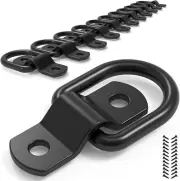 12PCS D Rings Tie Down Anchors for Trailer Truck, 1/4" Trailer Tie Down Anchor,