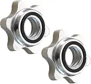 Barbell Clamps Barbell Lock 2 Pcs Barbell Lock Hex Nut Dumbbell Barbell Caps Cast Iron Barbell Caps Cam Screw Clamp Replacement
