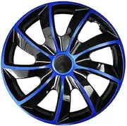 Quad Wheel Trims 17 Inch Set of 4 Black/Blue