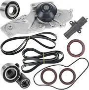 Timing Belt Kit with Water Pump Compatible for Honda Accord Crosstour Odyssey Pilot Ridgeline MDX RDX RL TL TSX ZDX Saturn Vue 3.0L 3.5L 3.7L 2003-2018.Replaces# TKH002, TCKWP329, 19200-RDV-J01