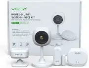 Wireless Home Security System 4 Pc Kit App Alert Alexa Google Assistant Sealed