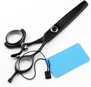 Hair Cutting Scissors, 6 Inch Upscale Professional 440c Black Fly Rotate Cutting Barber Thinning Shears Hairdressing Scissors