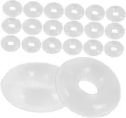 OKUMEYR 2sets Snake Chain Charm Bracelet Stopper Beads Rubber Charm Spacer for Bracelets 80pcs*2