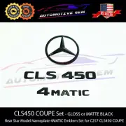 CLS450 4MATIC Rear Star Emblem Black Letter Badge Logo Badge AMG Mercedes C257