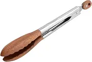 NOLITOY Pasta Tong Salad Tongs Bread Clip Tong Snack Grabber Toaster Tongs Cooking Tweezers Walnut Wooden Kitchen Utensils Stylish Portable