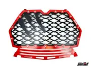 Demon Powersports Front Grille for Polaris RZR Turbo Red Color