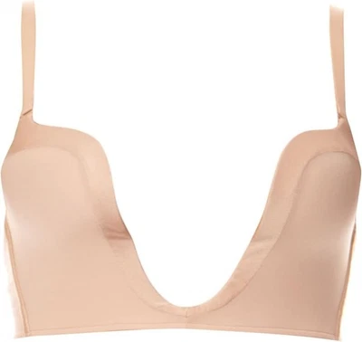 Wonderbra Women Ultimate Plunge Bra 34C, Beige