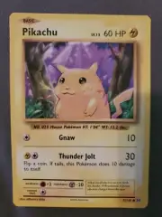 Pikachu Card 2016 35/108 LV. 12 60HP with protective Sleeve Pokemmon