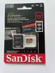 Sandisk SDSQXAV-512G-GN6MA Extreme MicroSD Card With Extreme Capture 512 GB