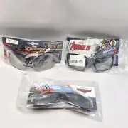 3 Pairs Boys Kids Sunglasses Cars Lightning McQueen, Avengers, & Spiderman