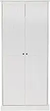 Hamptons Storage Cupboard with 2 Doors, 80cm Tall Broom Pantry Unit