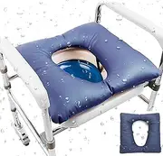 GFERTRE Commode Cushion, Thick Sponge PU Soft Pad for Bedside Commode Chair, Thicker Warmer Washable Toilet Seat Cushion Covers