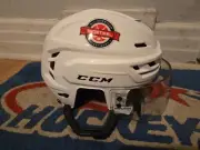 PRO STOCK CCM TACKS 710 TEAM USA HELMET # 11 SIZE MEDIUM W/ BAUER HALF SHIELD