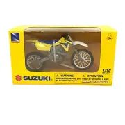 Newray Suzuki RM-Z450 Diecast 1:18 Motocross Bike Yellow