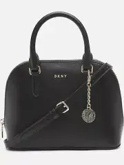 DKNY Bryant Dome Satchel, Black/Gold