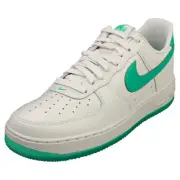 Nike Air Force 1 07 Premium Mens Fashion Sneakers in White Green - 9 US