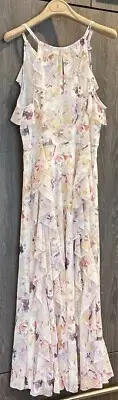 Ted Baker Ivory Lauriin Midi Dress / Size 3 / NWT