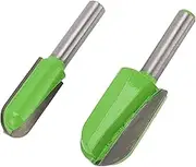 2Pcs Core Box Bit 8in Shank Dish Carving Bowl Tray Pattern Template Router, for Woodworkers ,Bright Green