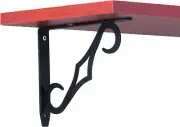 Decorative Shelf Bracket, Black