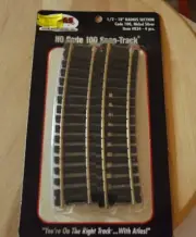 Atlas HO Scale Code 100 1/2 18" Radius Curve Track 4 Pcs #834
