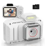 48MP Digital Camera for Photography – 4K Vlogging Video Cameras with 2.8 Inch Screen – Compact and Portable for Kids, Teens Beginners (White)