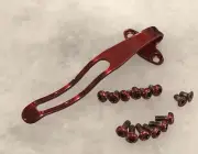 Red Titanium Deep Pocket Clip & Screw Set For Benchmade Mini 3350 Knife