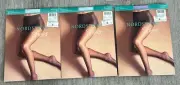 Nordstrom Sheer Pantyhose Aquamarine Purple Control Panty 20 Denier Leg