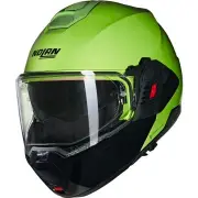 N120-1 Mivedi 329 Pulse Green Black Glossy Flip Back Helmet