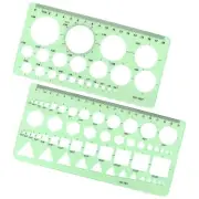 2Pack Circle Template Round Stencil for Drafting Office School Drawing Templates