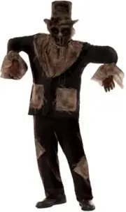 Men's The Last Straw Costume Adult Halloween Evil Scarecrow Outfit
